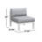 Nash Outdoor Seating Set, Buff, 6-PC