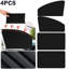 4PCS Housse de protection magnétique pour pare-soleil