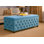 Empire Wide Chesterfield Rectangle Solid Color Standard Ottoman Storage Bench, Plush Velvet Upholstered Coffee Table with Legs