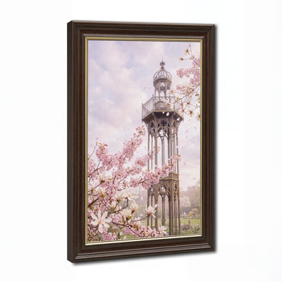 Art mural sur toile gothique en fer avec fleurs roses