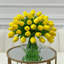 Real Touch Tulips Centerpiece In Vase-725784645
