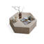 Table basse hexagonale en pierre frittée