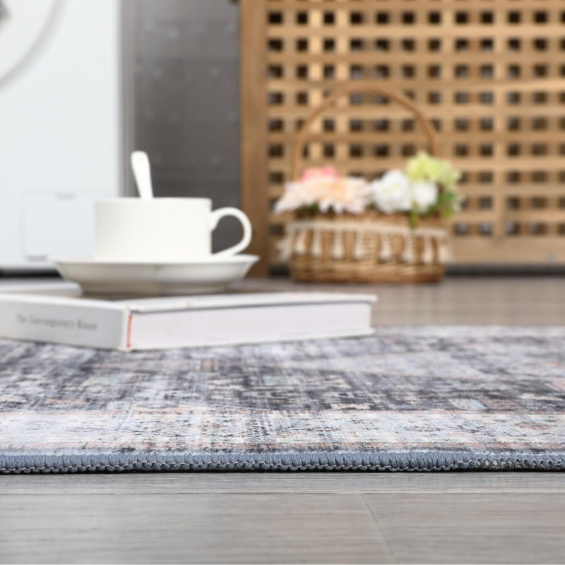 Tapis lavable pour tapis de chambre à coucher tribal Boho 9X12