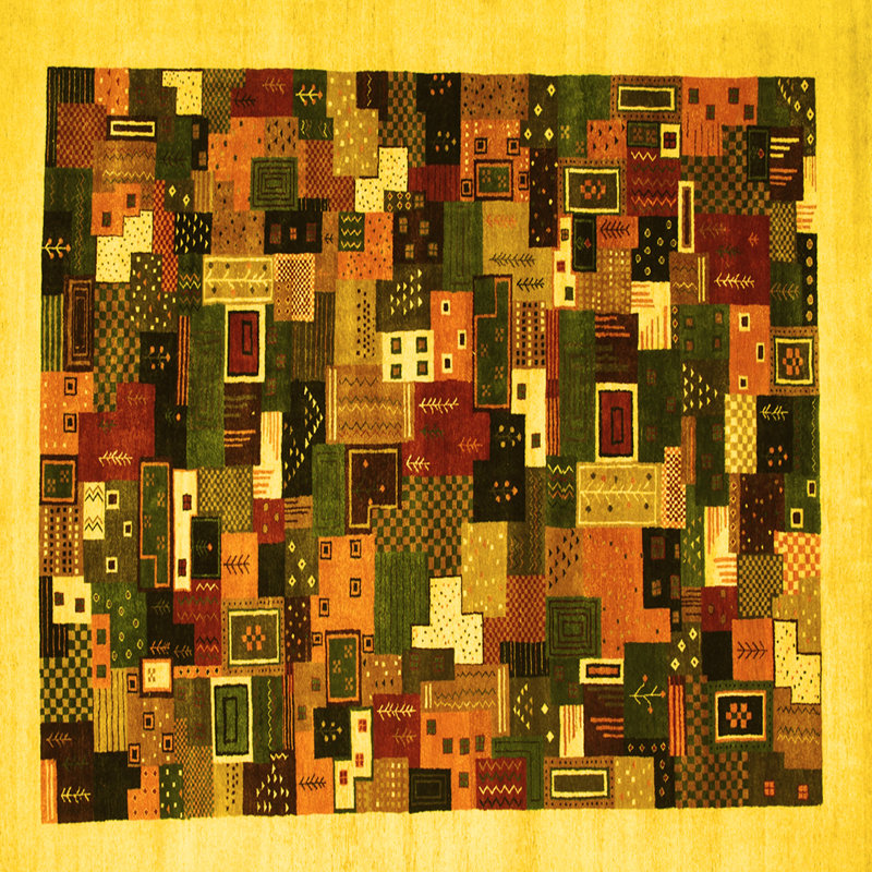 Performance Patchwork Indoor Rug, Square 4'