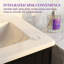 Meuble-lavabo autoportant 18 po avec lavabo en céramique et porte à fermeture en douceur Unavela-1516767855