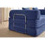 Canapé-lit de 78 po convertible, canapé modulaire en velours côtelé avec 2 coussins, canapé à plancher compressé peu encombrant, idéal pour le salon, la chambre à coucher, un appartement, bleu marine.-131141706
