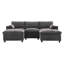Canapé modulaire 86,5 po Chenille-695984531