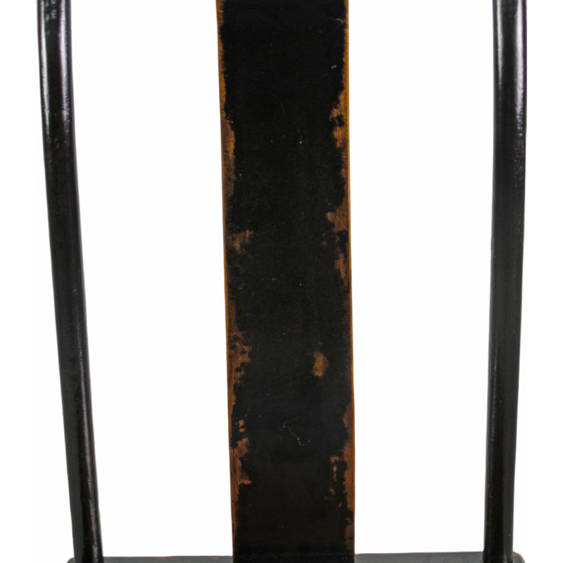 Asian Classic Solid Wood Dining Chair, Black