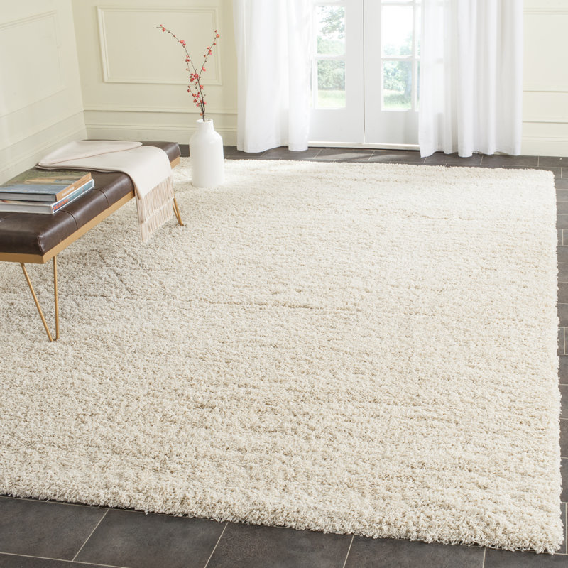 Rizco Shag Performance Solid Color Rug, Rectangle 8' x 10'