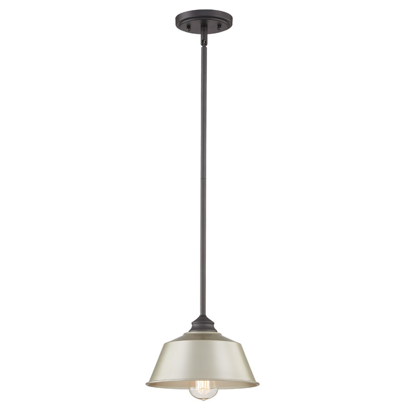 Winder 1 - Light Single Pendant, Painted Sliver, Burning Gray