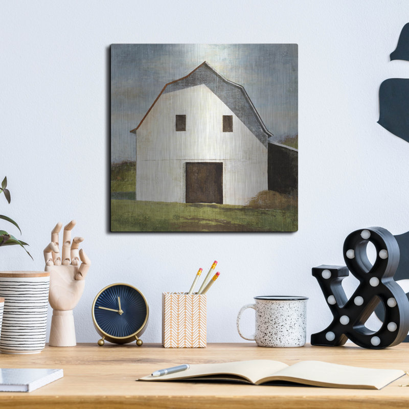«Hay Barn» par Suzanne Nicoll, H 12 po x l 12 po