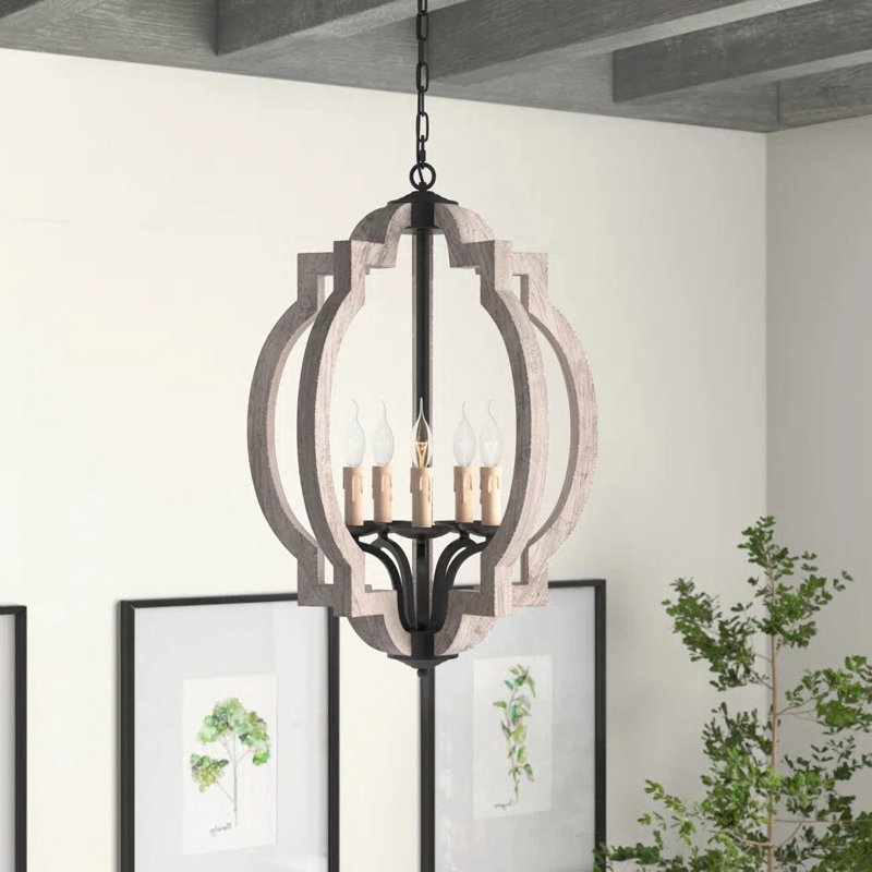 5 - Light Lantern Geometric Chandelier