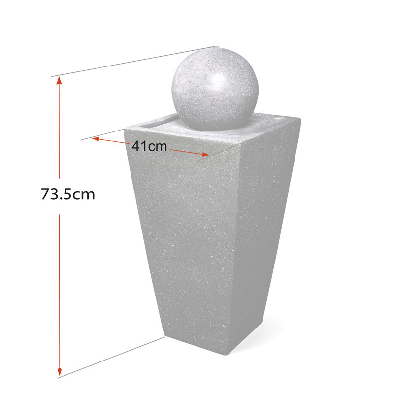 Glendarious Hand Crafted Weather Resistant Fountain with Light