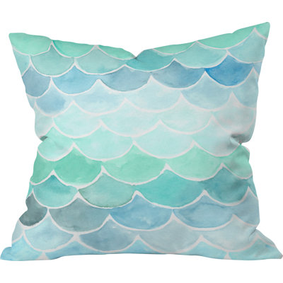 Mermaid Scales Throw Pillow