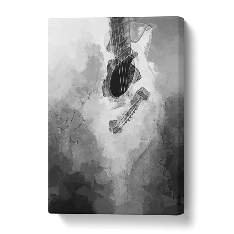 Cracked Acoustic Guitar - Wrapped Canvas, 91.4 cm H x 61 cm W