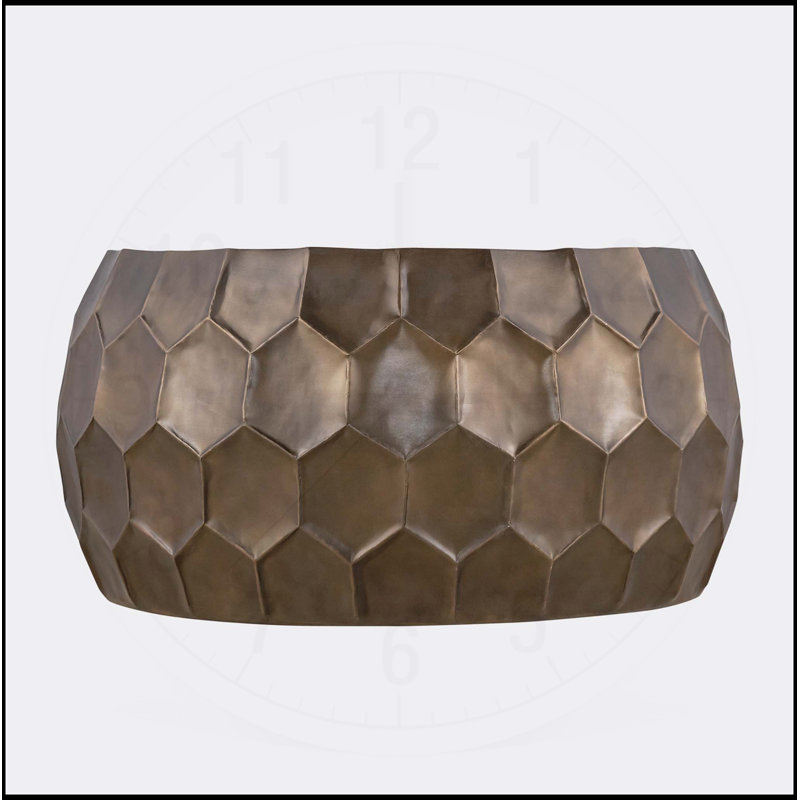 Table basse 32 po Modern Modern, Doré