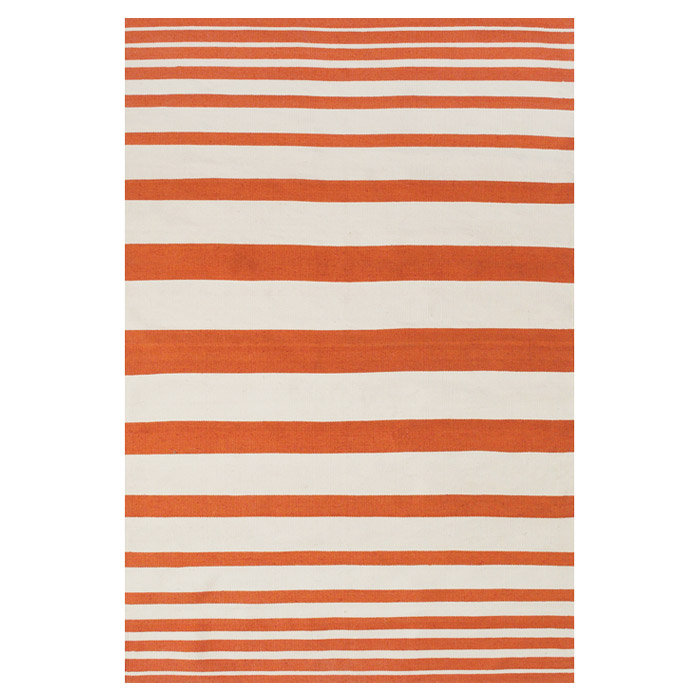 Carrizal Flatweave Striped Indoor / Outdoor Rug, Rectangle 4' x 6'