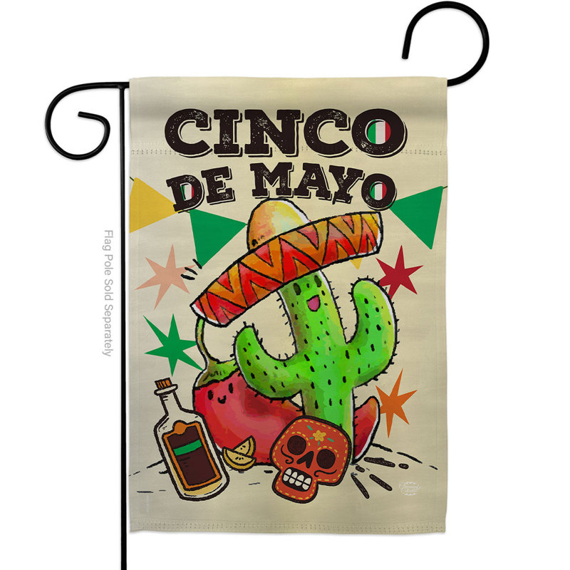 Drapeau décoratif de maison en mélange de polyester, H 18,5 po x l 13 po