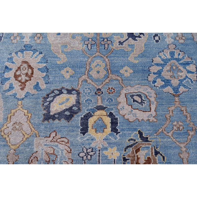 Rectangle Hand Knotted Wool Area Rug