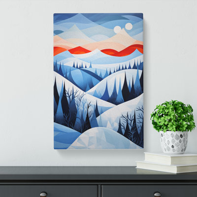 Winter Landscape Geometric - Print