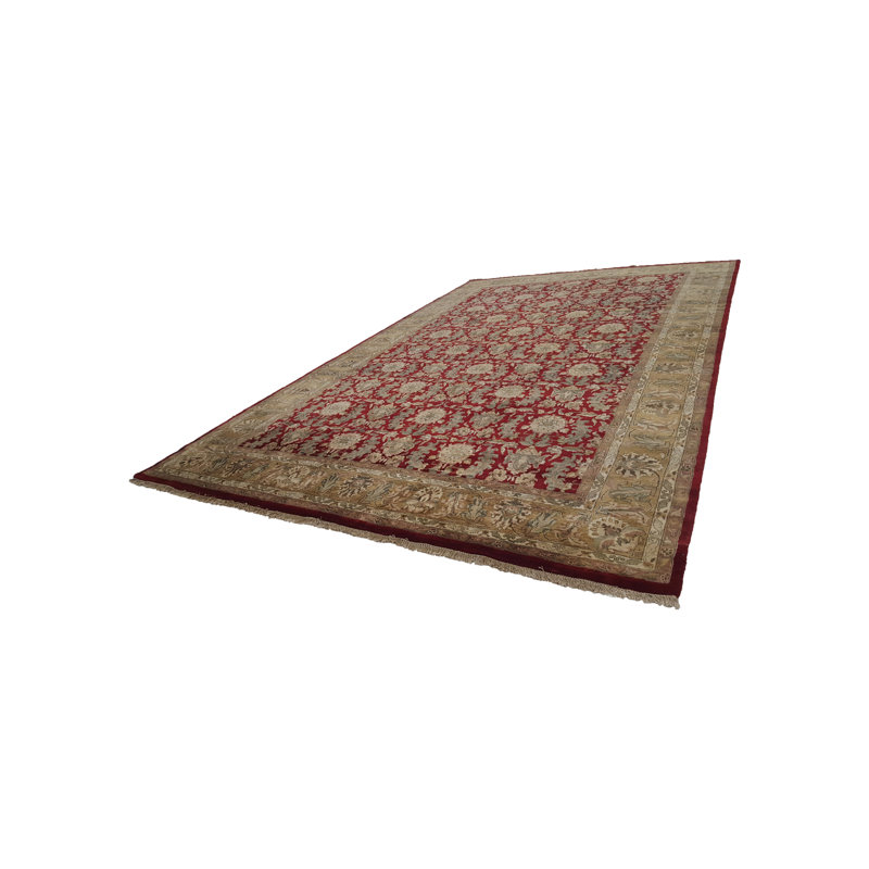 Tapis surdimensionné rouge / or 12 x 18 Jaipur