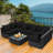 Finnbar 6 - Person Modular Patio Conversation Sets with Cushions-1070499669