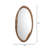Wood Oval Wall Mirror