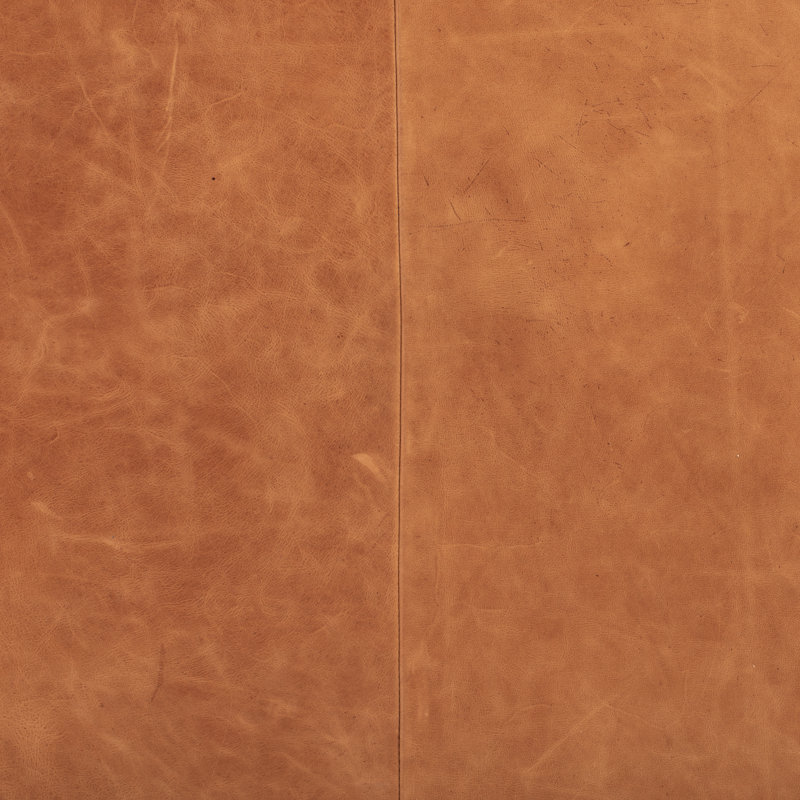 Essex Full Grain Genuine Leather Lounge Chair, Cognac Tan Genuine Leather