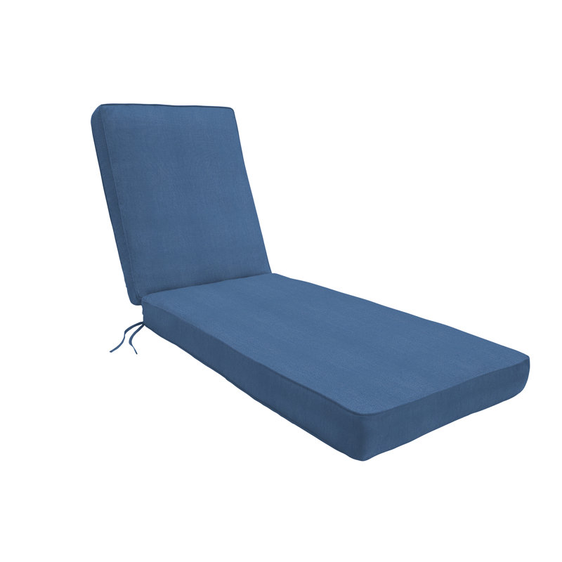Outdoor Sunbrella Seat/Back Cushion, 2.5" H x 26" W x 82" D, Canvas Regatta Sunbrella® Canvas