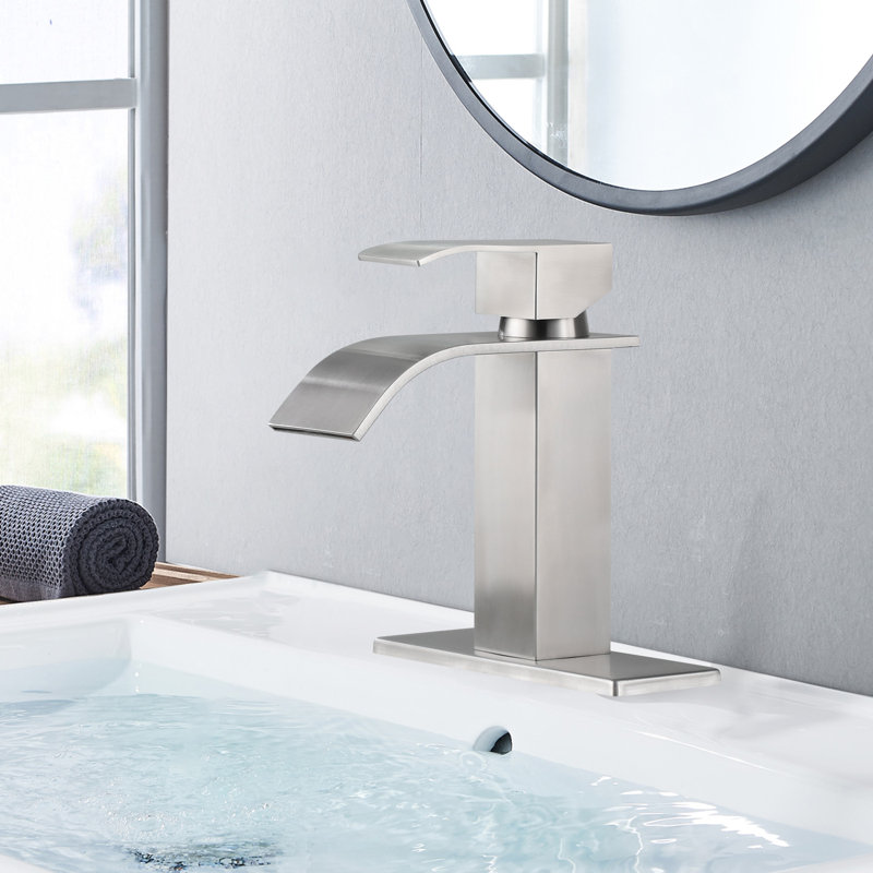 Single-handle Bathroom Faucet, Brushed Nickel