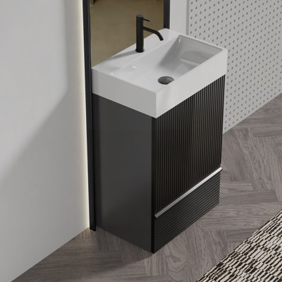 Meuble-lavabo autoportant pour salle de bain 20 po