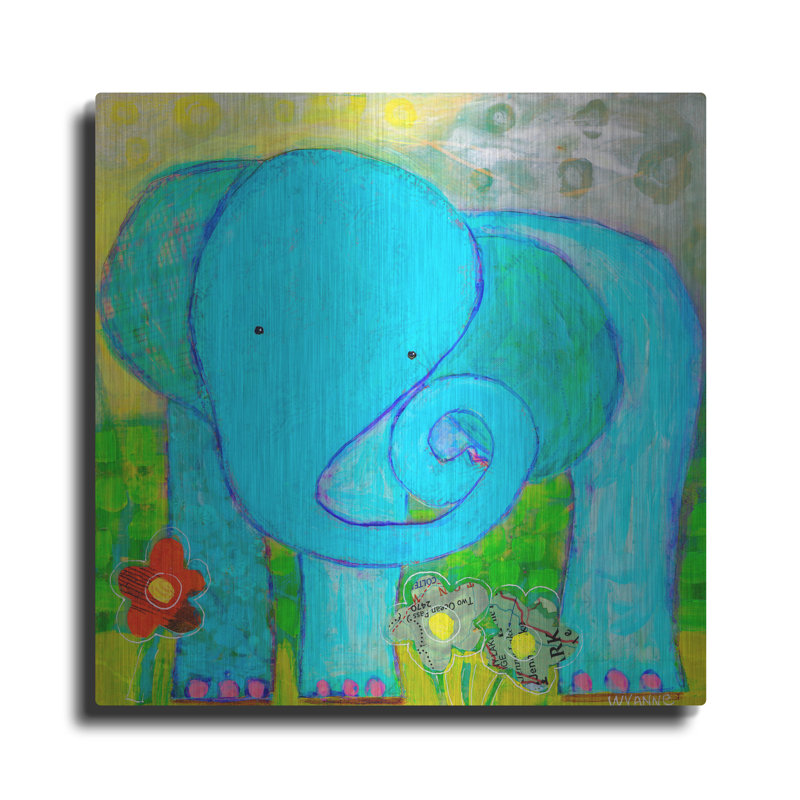 «All Is Well Elephant» par Wyanne, H 24 po x l 24 po