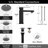 KES Black Bathroom Sink Faucet Single Hole Sink Drain Assembly cUPC Certified Stainless Steel-98546973-98466834