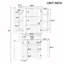 Bathroom storage cabinet with doors and drawer-1818001890