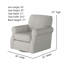 Fauteuil pivotant en polyester Silverlock-67955672