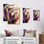 «Cute Owls Floral Art I», reproduction d'art sur toile-1113046357-1113046358