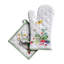 Gant de cuisine + manique 100 % coton Printemps Maison d'Hermine - 7,5 po x 13 po et 8 po x 8 po