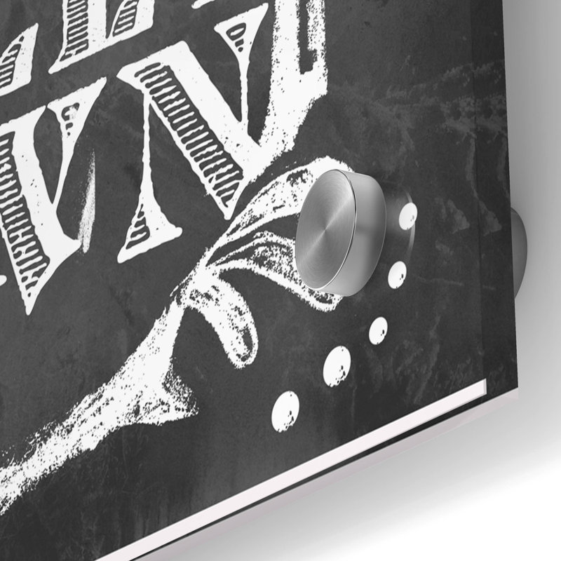 «Rooster On Chalkboard 4» par Art Licensing Studio, art mural en verre acrylique, 36 po x 36 po, H 36 po x l 36 po