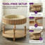 Table basse française avec plateau rabattable et rangement caché-876833065