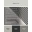 Tapis moderne à carreaux gris lavable à la machine Seth Cricket Wicket-1479920164
