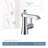 Flara Single Hole Bathroom Faucet with Drain Assembly-43409819