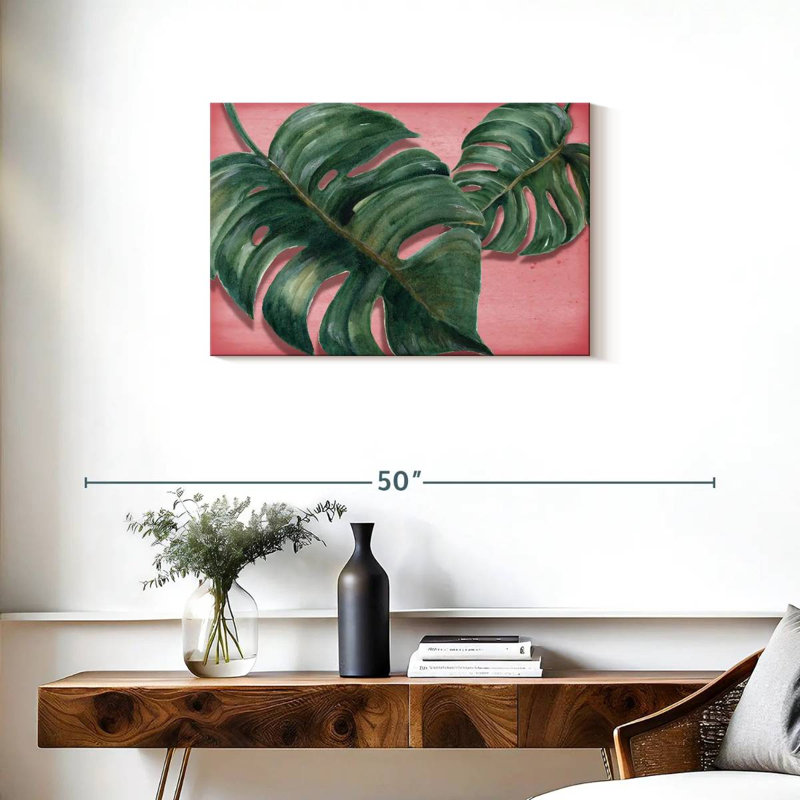 Feuilles Harnek Bright Monstera, H 20 po x l 30 po