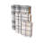 Storage Book Geometric Box With Plaid Inspired Pattern And Paper Detailed Edges
