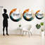 Orange orange Mid Century Organic Harmony I - décor de miroir mural unique moderne Mid-Century-99620577-121602557