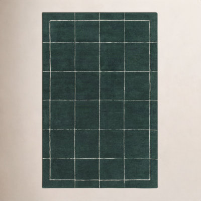 Mallory Hand-Woven Green Rug