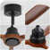Kemp 48" 3-Walnut Solid Wood Blades Ceiling Fans With Remote and no Light