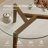 Glass Top Coffee Table With Solid Wood Frame