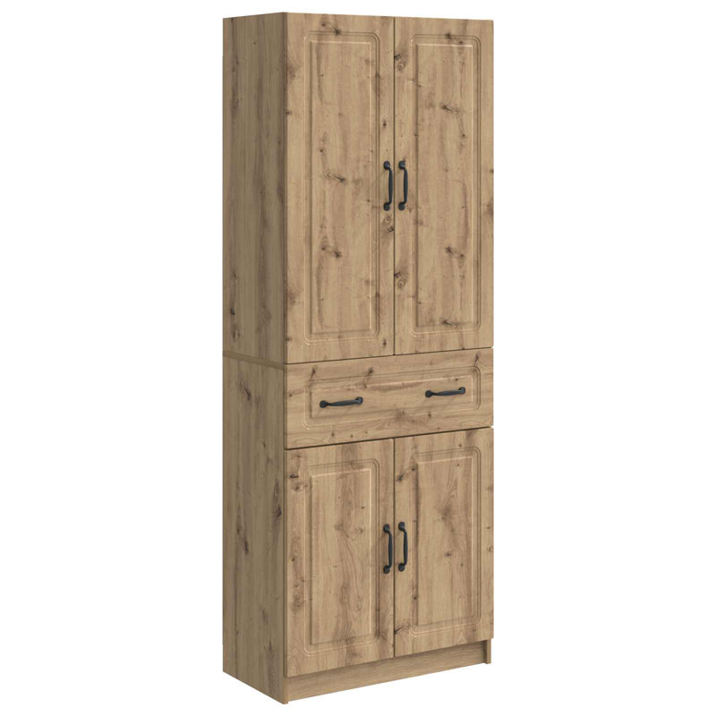4 -Door 4 Storage Cabinet, Artisan Oak