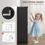 Armoire de cuisine avec tablettes réglables et armoire de rangement noire-118674994