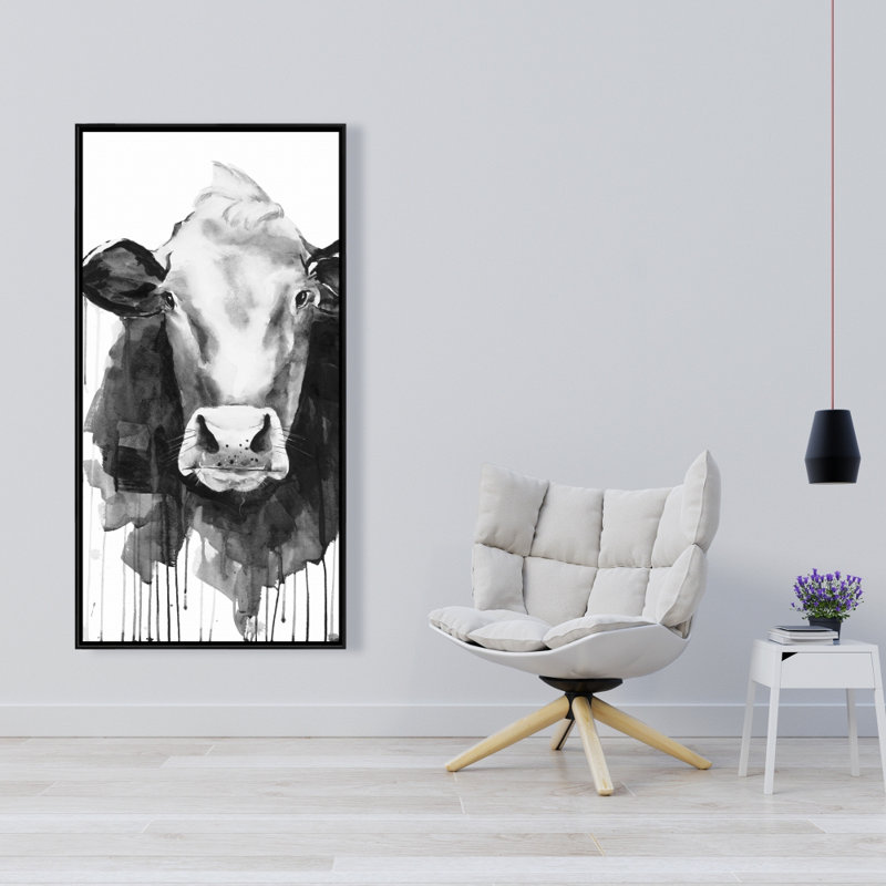 Cow - 24"x48" Framed canvas